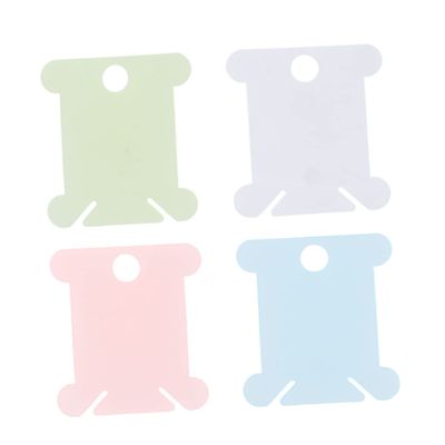 SEWOART 400pcs Sewing Thread Stand Thread Winding Plate Spools Holder Embroidery Holder Stitch Sewing Tools Organize Your Accessories Random Color
