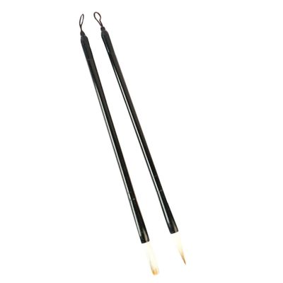 KONTONTY 2pcs Mixed Hair Calligraphy Brush Set Sumi Writing Brush for Beginners for Watercolor and Chinese Calligraphy Comfortable Grip and Smooth Tips Versatile for Cursive and Regular