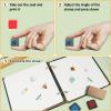 CRASPIRE 0.6 Inch Mini Bee Rubber Stamp Wood Stamps Small Square Bumble bee Pattern Rubber Stamps for Card Making DIY Art Crafts Scrapbooking Journal Letter Planner Decorative Albums Envelope Photo view 3