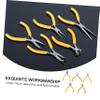 Hohopeti 5pcs Mini Pliers for Diy Jewelry Making Needle Nose Chain Nose Versatile Beading Accessories for Crafts and Maintenance view 2