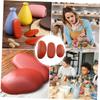 PLAFOPE 3sets Sculptural Clay Tools for Ornaments Mud Rib Sculpting Kit Red for Pottery Crafting and Shaping Compact for Easy Storage view 4