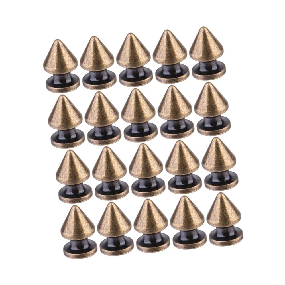 CORHAD 20pcs Tree Rivets DIY Studs Rivets for Punk Style Clothing Accessories Metal Screw Back for Shoes