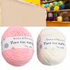 Weaving Yarn, 2 Rolls, 0.2in Wide Elastic Cotton Rug Knitting Yarn, Suitable for Carpet Tufting Machine view 2