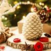 Christmas Pinecone Silicone Candle Molds, 3D Xmas Theme Resin Concrete Mould DIY Supplies Ornament Mold Soap Mold Doc (2 Pcs) view 3
