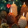 Christmas Pinecone Silicone Candle Molds, 3D Xmas Theme Resin Concrete Mould DIY Supplies Ornament Mold Soap Mold Doc (2 Pcs) view 4