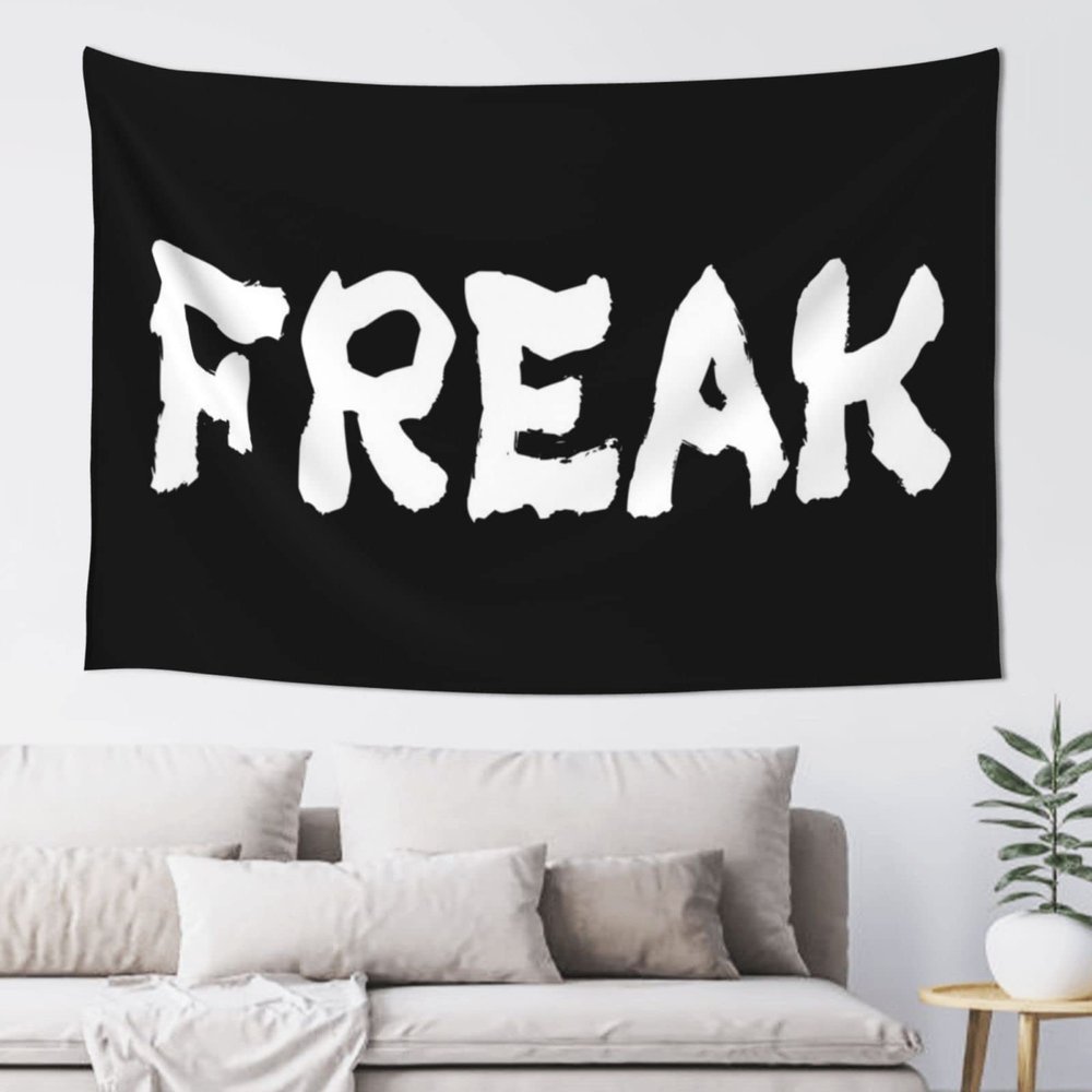 KSXS Funny Room Decor Let Your Freak Tapestry Funny Room Decor Space Decorations(100X150CM)