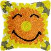 Latch Hook Pillow Kits Pillow Cover Pattern Printed Canvas Crochet Cross Stich Hooking Pillowcase Cushion Crafts Embroidery Latch Hooking Crochet Kits Set 17x17 inch(71) view 1