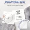 Avery Printable Square Cards, Sure Feed Technology, 3" x 3", Glossy White Cardstock, Print-To-The-Edge, Laser/Inkjet Printable, 60 Total, Great for Business and Thank You Messages view 2