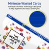 Avery Printable Square Cards, Sure Feed Technology, 3" x 3", Glossy White Cardstock, Print-To-The-Edge, Laser/Inkjet Printable, 60 Total, Great for Business and Thank You Messages view 4