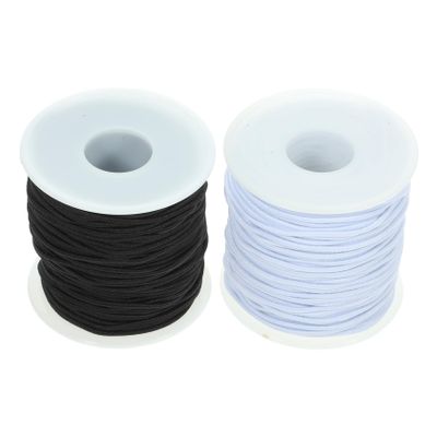 Hohopeti 2rolls Elastic Bracelet String Cord Stretchy Bracelet Cord for Jewelry DIY Beading Thread Friendship String Twine