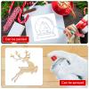 16 Reusable Christmas Stencils for Painting - Snowman, Santa, Merry Christmas, Xmas Templates (Style 2) view 4