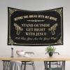 KSXS Funny Kitchen Decor Before You Break Into My House Tapestry Wall Decor for Bedroom Aesthetic Man Cave Rules(75X92CM) view 3