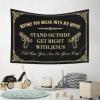 KSXS Funny Kitchen Decor Before You Break Into My House Tapestry Wall Decor for Bedroom Aesthetic Man Cave Rules(75X92CM) view 4