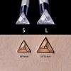 Leather Stamps Tri Braid Geometric Stamp Leather Stamping Tool 304 Stainless Steel Punch Carving DIY LeatherCrafts (Small) view 2