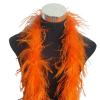 LNJMRU Feather Strips 2 Meter 2 Layer Ostrich Feathers Boa Costumes/Trim for Party/Costume/Shawl/Ostrich Plume Feather Boa(Orange) view 1