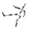 DIY Stop Motion Animation Armature Kit, Metal Puppet with 12-18cm Fixing Bracket, Full Metal Character Skeleton for Stop Motion, Animation Rig with Smooth Movement and Realistic Joint Action(15cm) view 2