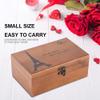 Sewing Box,Sewing Kit Set,Wooden Sewing Kit Box,Wooden Emergency Quilting Kit Beginners Needle Thread Storage Case Sewing Needlework Case Sewing Tools Holder (Needle and thread tools not included) view 2