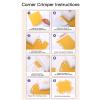 Edges Embossing Paper Punch, DIY Paper Borders Punch with Unique Lace Design for Loose Leaf, Craft Punches Tool for Scrapbook Packaging Photo Album (Heart Pattern Large Size) view 4