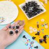PH PandaHall 60 Sets Glitter Safety Eyes 5 Sizes 3D Rainbow Craft Eyes Amigurumi Eyes Crochet Stuffed Eyes with Washers for DIY Crafts Crochet Stuffed Animals Puppets Making 12/14/16/18/20 mm view 3
