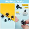 PH PandaHall 60 Sets Glitter Safety Eyes 5 Sizes 3D Rainbow Craft Eyes Amigurumi Eyes Crochet Stuffed Eyes with Washers for DIY Crafts Crochet Stuffed Animals Puppets Making 12/14/16/18/20 mm view 4