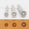 Leather Stamp Tools Stamping Working leathercraft Carving Leather Craft Working:12 Seed and Edge Radiation Ring J088 (J088-3) view 2