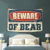 KSXS Tapestries for Bedroom Beware of Bear Tapestry Bedroom Door Decor Astethic Stuff for Room(100X150CM) view 3