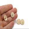 Gold Metal Shank Buttons - 12 Pcs - 3 Size Options - Twin Lion of Kingdom Round Metal Shank Buttons for Men Women Blazer Coat Uniform Shirt Suit and Jacket Sewing Craft DIY N4603 view 2