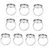 CORHAD 10pcs Stainless Steel Ring Base Adjustable Ring Holder Jewelry Making Base Tray view 1