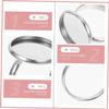 CORHAD 10pcs Stainless Steel Ring Base Adjustable Ring Holder Jewelry Making Base Tray view 2