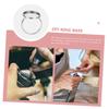 CORHAD 10pcs Stainless Steel Ring Base Adjustable Ring Holder Jewelry Making Base Tray view 3