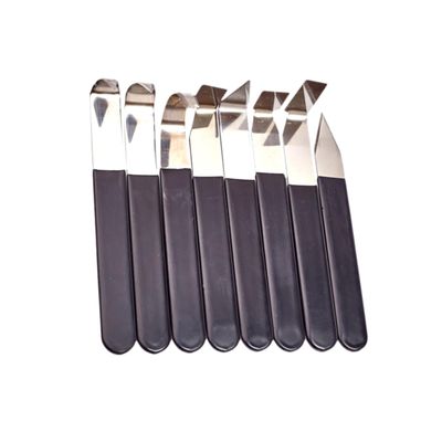 HOODANCOS 8pc Clay Pottery Tool Set Stainless Steel DIY Sculpture Accessories Clay Fettling Tools for Pottery