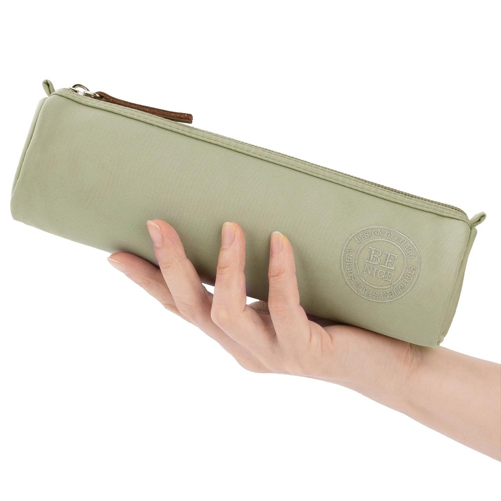 EASTHILL Small Pencil Case Pencil Pouch Stationery Pen Bag Office Supplies for Girls Women-Green