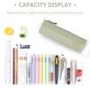 EASTHILL Small Pencil Case Pencil Pouch Stationery Pen Bag Office Supplies for Girls Women-Green view 4