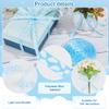 OLYCRAFT 30 Yards Blue Sky White Clouds Ribbon 10mm Wide Cloud Ribbons White and Blue Polyester Ribbon Sky Clouds Decorative Ribbon Bow Decoration for Crafts Present Wrapping Hair Bow Sewing Decor view 4