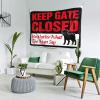 Men Cave Decor Keep Gate Closed No Matter What The Pug Say Tapestry Wall Tapestry for Bedroom Man Cave Decorations(100X150CM) view 2