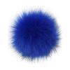 Gumney Faux Fox Fur Balls, 5.9 Inch Fluffy Pom Pom Ball with Hidden Button for DIY Hats Key Chains Scarves Gloves Bags Clothing Accessories, Royal Blue view 1