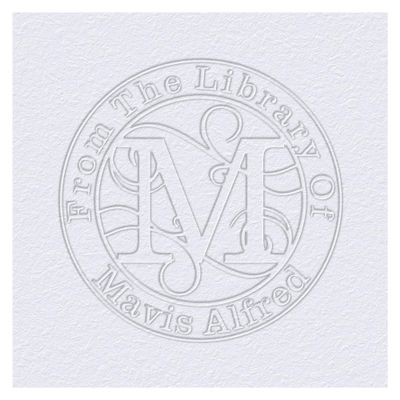Personalized Initial & Name Embosser Stamp - Custom Name Hand-Held Embossing Stamp Best for Books, Envelopes, Napkins,Floral Ex Libris Great Book Lover Gift (Initial 10)
