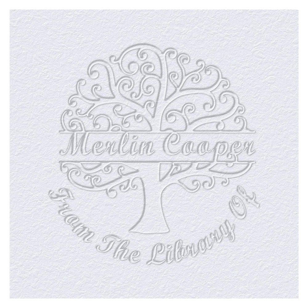 Customized Book Embosser Tree of Life Color Stamp with Your Name or Design Personalized Library Embosser Stamp Custom Books Business Cards Paper Documents Notebooks etc. (Tree of Life-01)