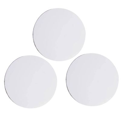 IWOWHERO 3pcs Round Stretched Canvases Oil Painting Canvas Professional Cotton Painting Holder DIY Round Drawing Canvas