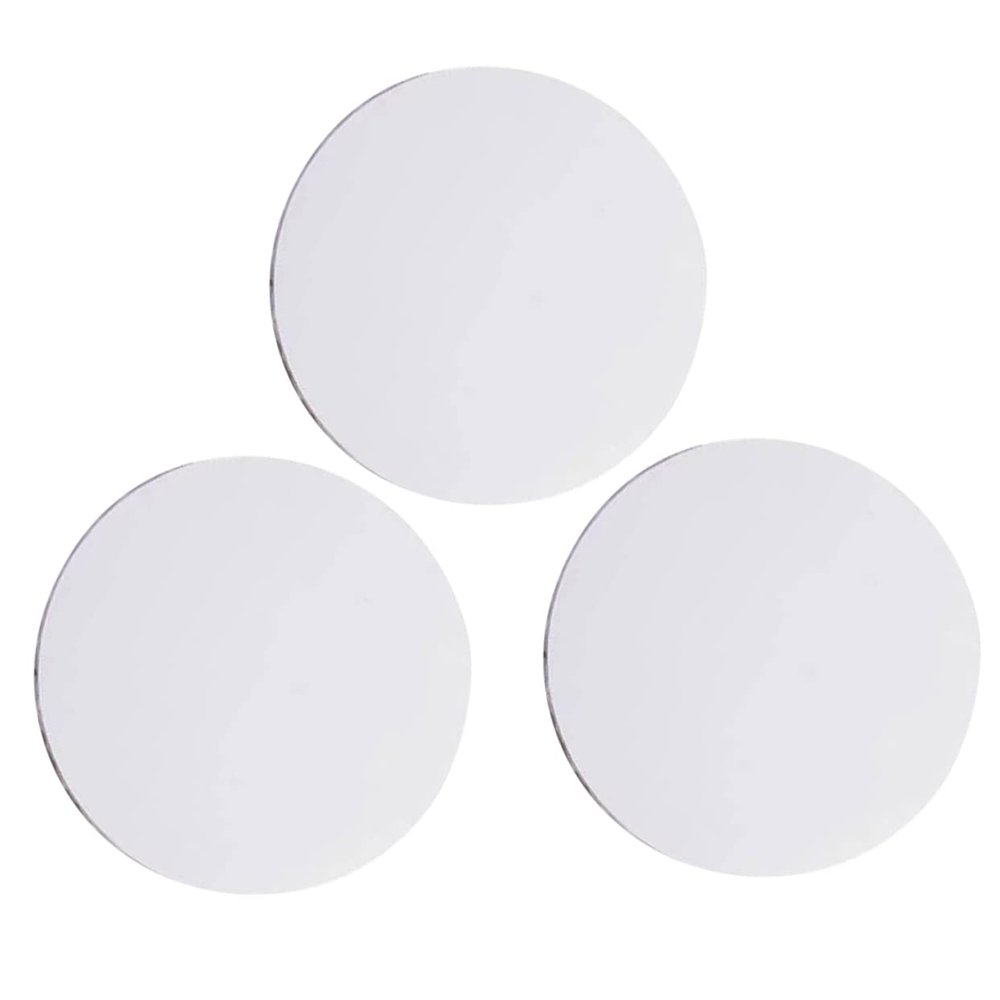 IWOWHERO 3pcs Round Stretched Canvases Oil Painting Canvas Professional Cotton Painting Holder DIY Round Drawing Canvas