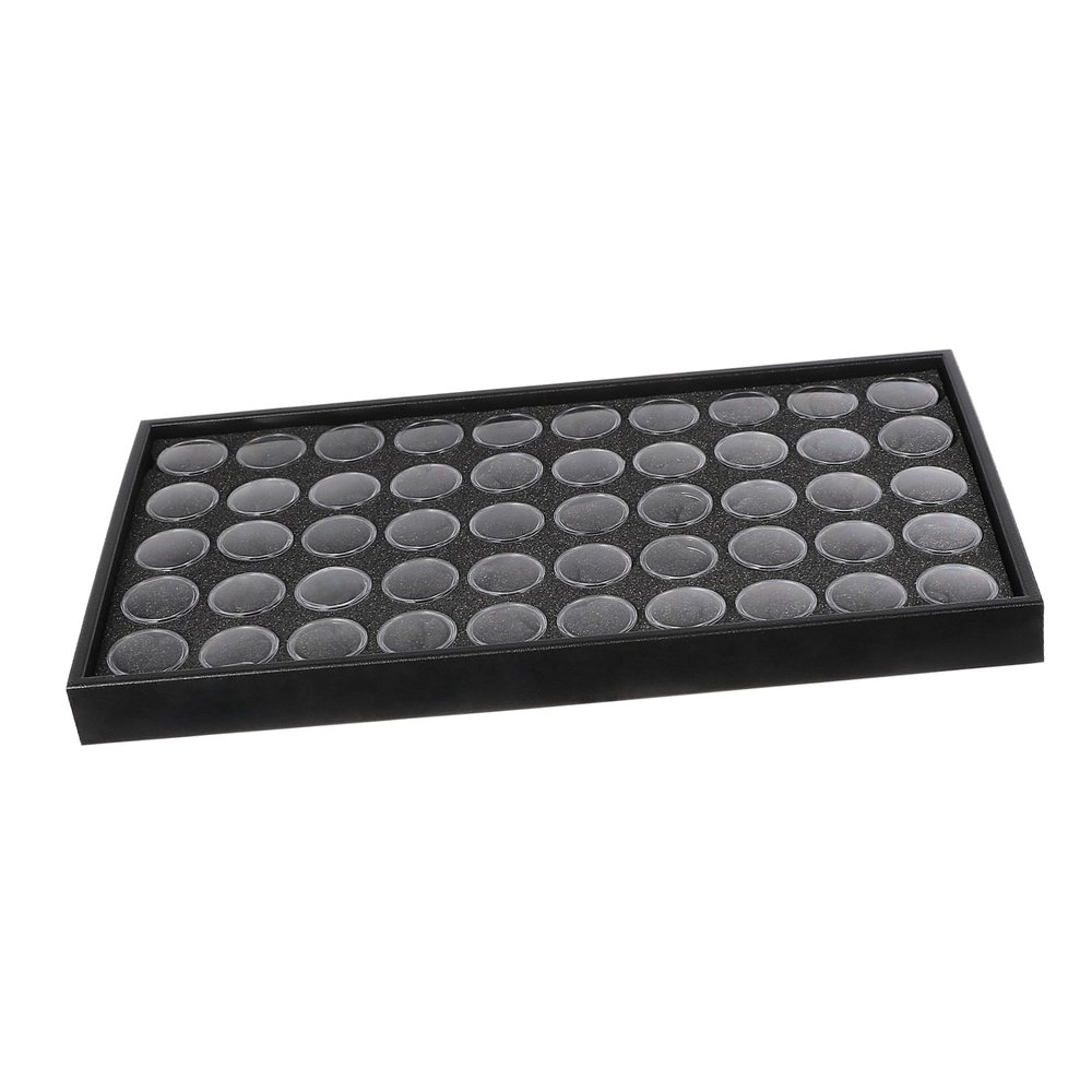 Didiseaon 50grids Nail Gems Organizer Box Multi-purpose Storage for Rhinestones and Nail Art Supplies Durable Lightweight and Compact Display Case for Jewelry and Accessories