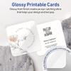 Avery Printable Square Cards with Rounded Corners, Sure Feed Technology, 2" x 2", Glossy White Cardstock, Print-To-The-Edge, Laser/Inkjet Printable, 300 Total view 2