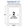 Avery Printable Rectangle Cards with Flourished Edges, 5" x 7", Matte White Cardstock, Laser & Inkjet Printable, 100 Total, Great for Invitations, Thank You Messages, and More view 4