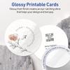Avery Printable Round Cards, Sure Feed Technology, 3" Diameter, Glossy White Cardstock, Print-To-The-Edge, Laser/Inkjet Printable, 150 Total, Great for Business Messaging view 2