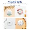 Avery Printable Round Cards, Sure Feed Technology, 3" Diameter, Glossy White Cardstock, Print-To-The-Edge, Laser/Inkjet Printable, 150 Total, Great for Business Messaging view 3