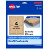 Avery Printable Rectangle Cards with Scalloped Edges, 3.5" x 5", Glossy White Cardstock, Laser/Inkjet, 200 Total, Great for Postcards, Thank You Cards, and More view 1