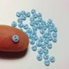 Morezmore M00706-Blue 50pc Miniature Buttons 4mm 1:6 Scale Mini Clothes view 1