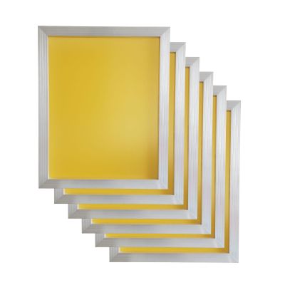 YLZ Aluminum Silk Screen Printing Screens 16 x 20 Inch Frame-230 White Mesh (6 PC)