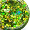 Light Green - Craft Glitter - 2oz Glitter Shaker Bright Colorful Mix Chunky Body Glitter Bulk - 24 Colors in Shaker, Cosmetic Grade Glitter - EBLB608 view 2