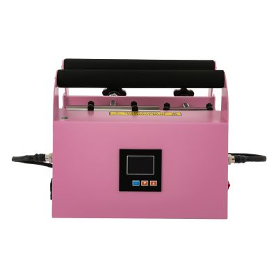 110 V Car Cup Mug Press Machine, 40 OZ Tumbler Heat Press Machine, Car Cup Mug Heat Press, 40 OZ Sublimation Tumbler with Enlarged Handle and Double Cup Mats (Pink)